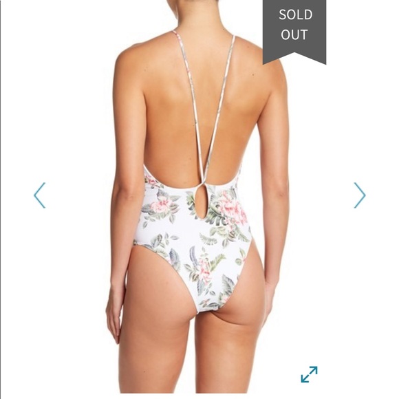 Elizabeth Jane Keyhole Back One-Piece Swimsuit XS - Picture 3 of 6